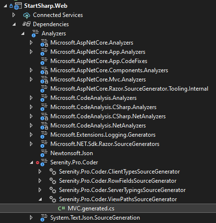 Solution MVC Generated File