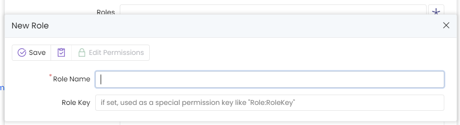 Role Dialog After Registering