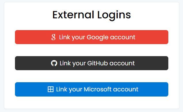 Link/Unlink Logins