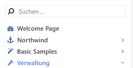Welcome Page Navigation Item