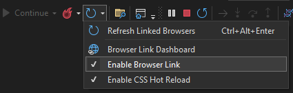 Visual Studio Browser Link